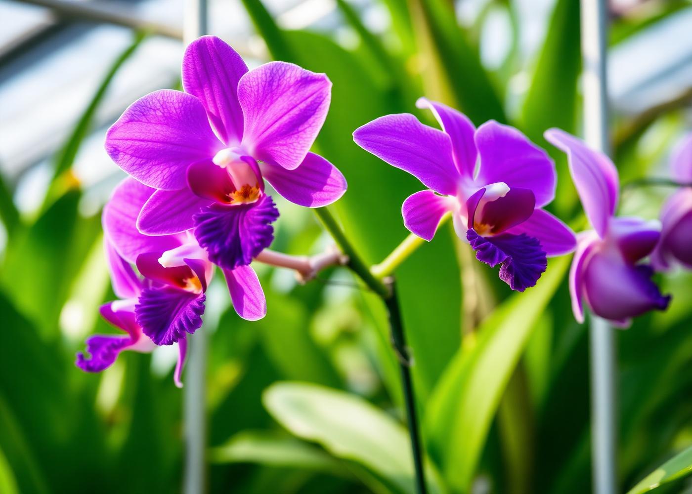 Orquídeas florescendo